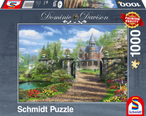 Schmidt Puzzle legpuzzel Idyllisch Landgoed karton 1000 stukjes