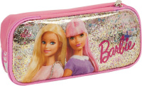 Barbie etui ovaal meisjes 23 x 6 x 10 cm polyester roze