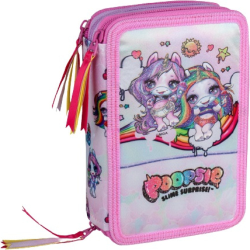 Poopsie etui meisjes 20 x 13 x 6,5 cm polyester roze 9 delig