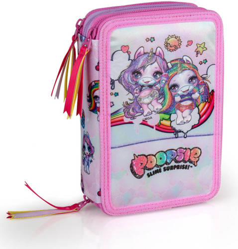 Poopsie etui meisjes 20 x 13 x 6,5 cm polyester roze 9 delig