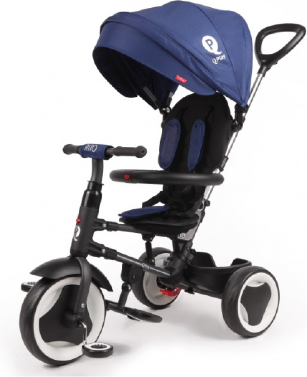 Qplay driewieler Rito junior 90 x 49 x 93 cm staal blauw