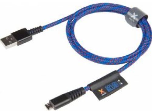 Xtorm Solid Blue 1m USB A Micro-USB B Mannelijk Mannelijk Blauw USB-kabel