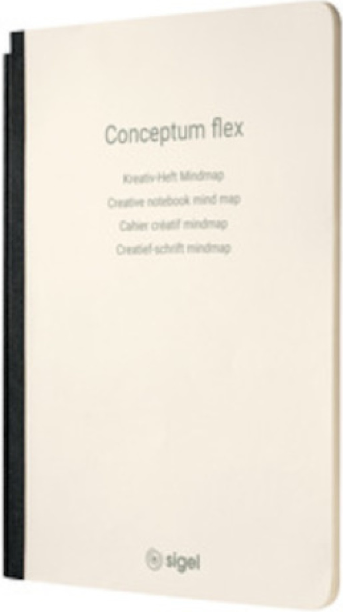 Sigel notitieblok Conceptum A5 mindmap crème 92 pagina's