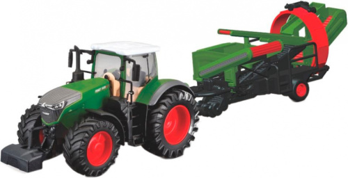 Bburago tractor Fendt 1050 Vario junior groen 2 delig