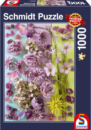 999 Games legpuzzel Violette Bloesems 37,3 x 27,2 cm 1000 stukjes