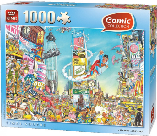 Comic legpuzzel Times Square 68 x 49 cm 1000 stukjes