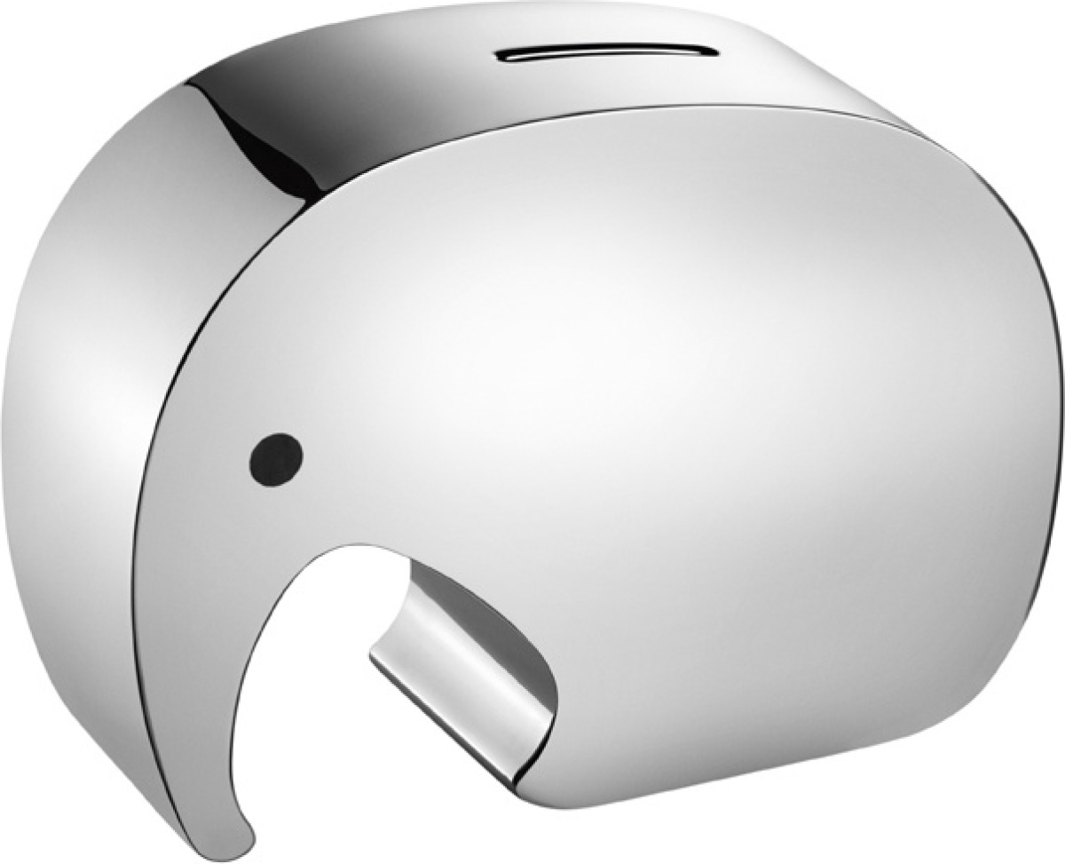 Georg Jensen spaarpot Olifant 25,5 x 22,5 x 12,5 cm RVS zilver