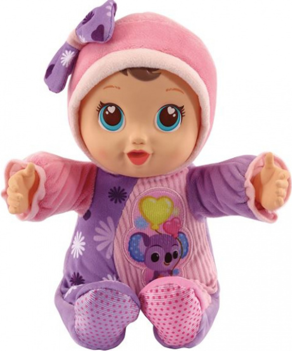 VTech babypop Little Love Manou meisjes 33 cm roze/paars