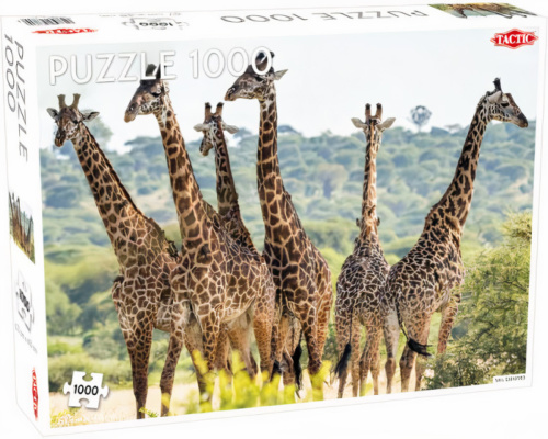 Tactic legpuzzel Animals giraffe 48 x 67 cm karton 1000 stukjes