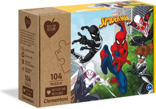 Clementoni legpuzzel Marvel Spider Man junior karton 104 stukjes