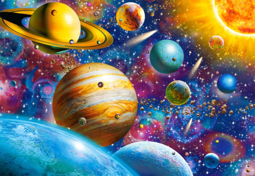 Castorland puzzel Solar System Odyssey 68 cm 1000 stukjes