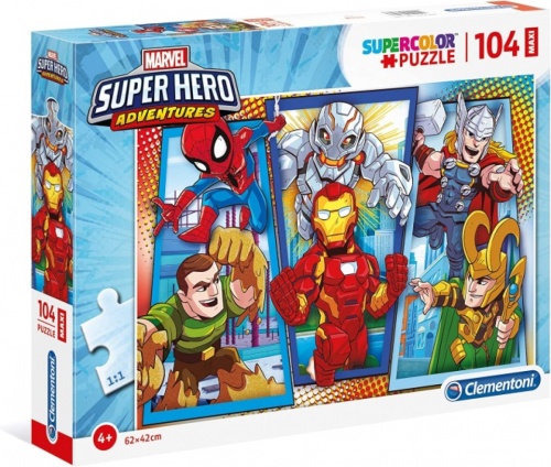 Clementoni legpuzzel Disney Super Hero Adventures 104 stukjes