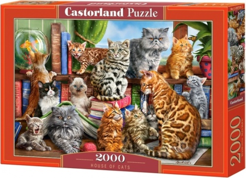 Castorland legpuzzel House of Cats 2000 stukjes