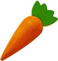 Haba speelgroente wortel 8 cm oranje