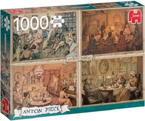 Jumbo legpuzzel Anton Pieck: Living Room Entertainment 1000 stukjes