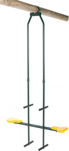 Swing King duoschommel 99 x 23,5 cm hoogte 250 270 cm groen/geel