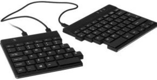 R-Go Tools Split Ergonomisch Toetsenbord, QWERTY (IT), zwart, bedraad