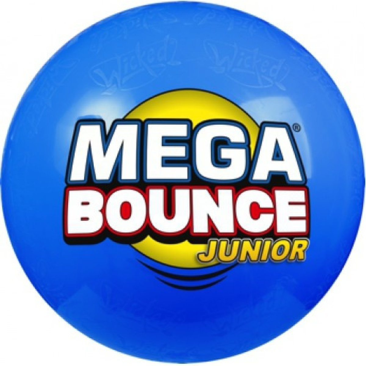 Wicked stuiterbal Mega Bounce junior 140 cm blauw