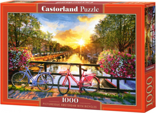 Castorland legpuzzel Amsterdam with Bicycles 1000 stukjes