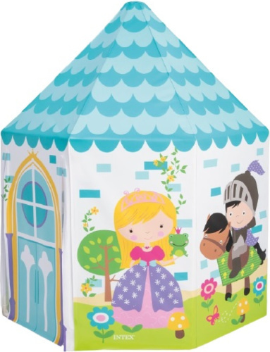 Intex speeltent Princess junior 130 x 104 cm vinyl blauw