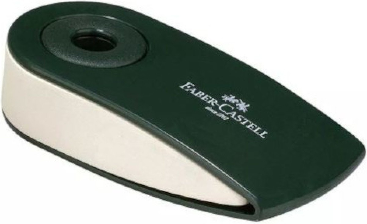 Faber Castell gum Sleeve donkergroen/wit