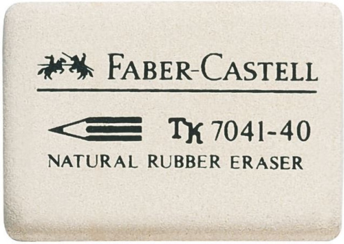 Faber Castell gum 7041 40 rubber 3,4 x 2,6 x 0,8 cm wit