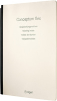 Sigel notitieblok Conceptum A4 vergader crème 92 pagina's