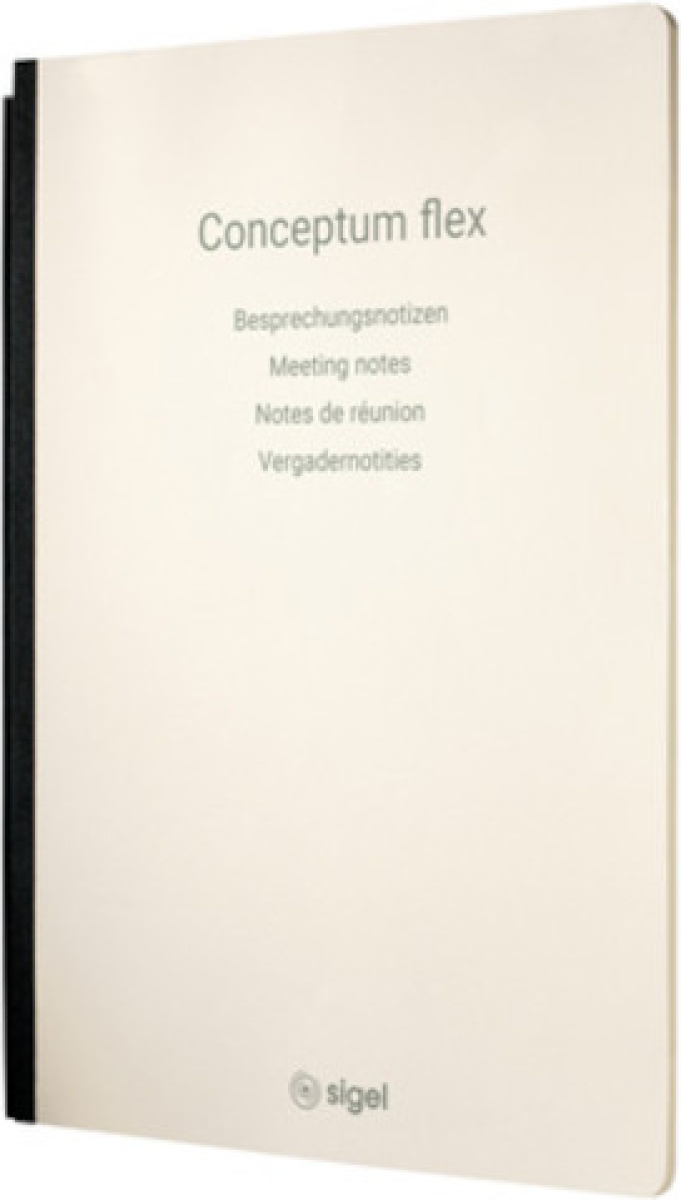 Sigel notitieblok Conceptum A4 vergader crème 92 pagina's