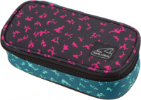 Walker etui Classic Petrol meisjes 21 x 10 cm polyester zwart