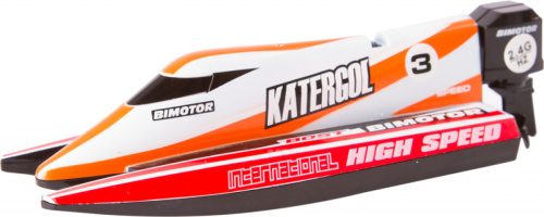 Invento raceboot mini 14 x 5 x 3,5 cm junior rood 4 delig