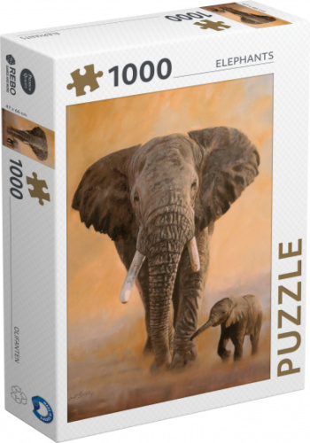 Rebo Productions legpuzzel Elephants 1000 stukjes