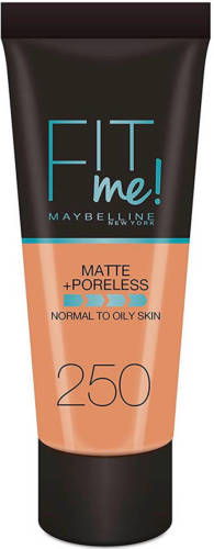 Maybelline New York Fit Me! Matte + Poreless liquid foundation - 250 Sun Beige