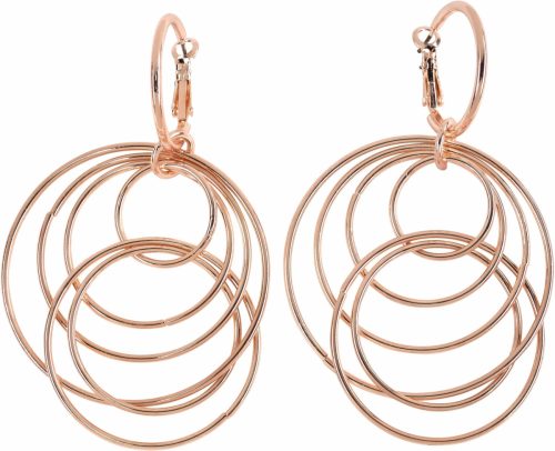 J.Jayz Paar oorhangers Met beweegbare ringen in een modieus design met afneembare hangers (1-delig)