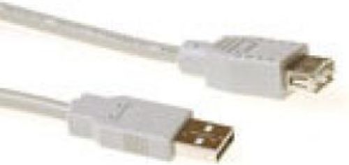 ACT USB 2.0 extensioncable USB A male - USB A female ivoorUSB 2.0 extensioncab - [SB2198]