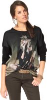 Aniston CASUAL Shirt met lange mouwen met elegante frontprint