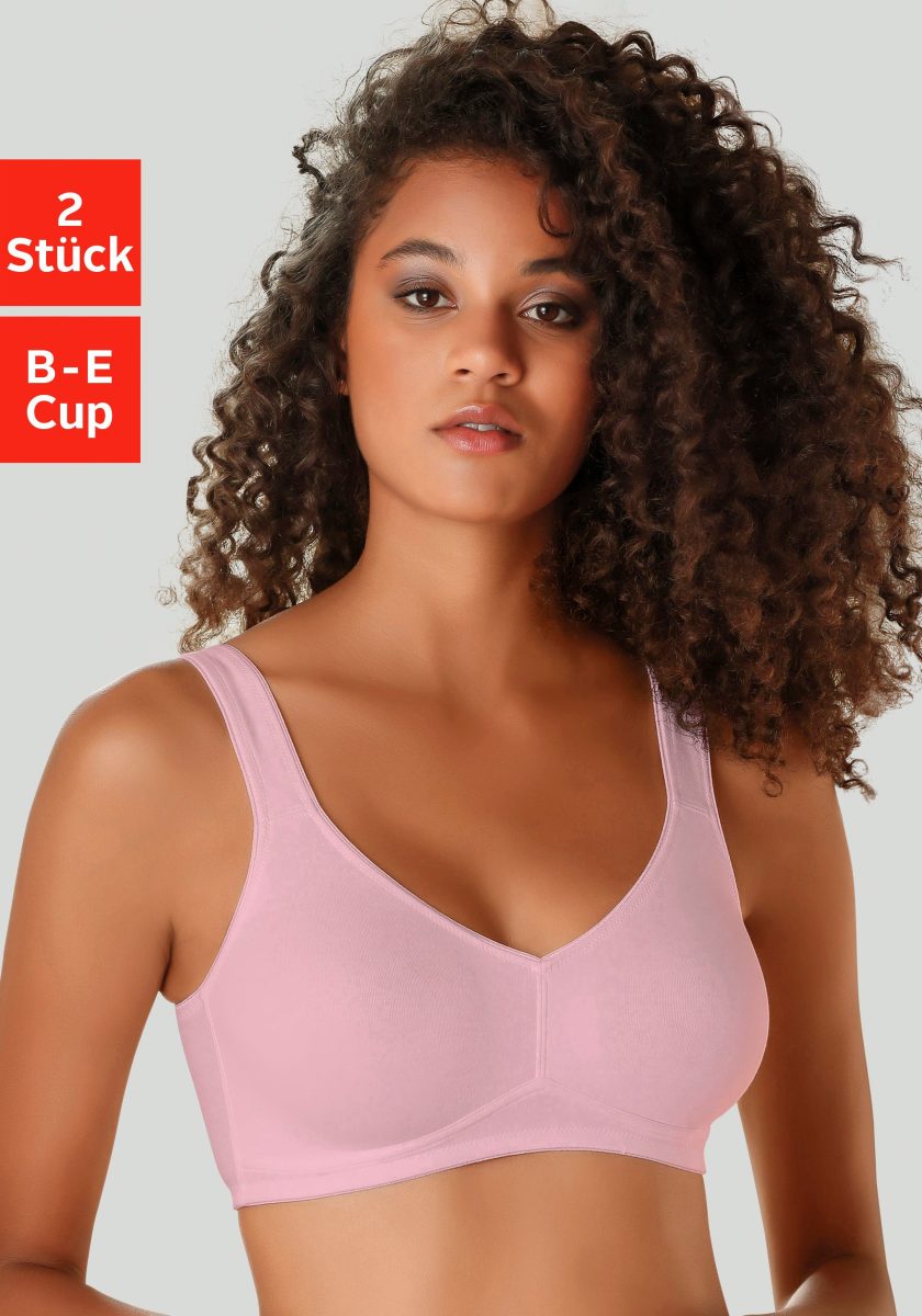 PETITE FLEUR Bh zonder beugels van zacht katoen (Set van 2)
