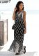 Lascana Maxi-jurk in zwart/wit-design