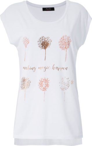 Aniston CASUAL T-shirt met een frontprint, gedeeltelijk glinsterende folieprint