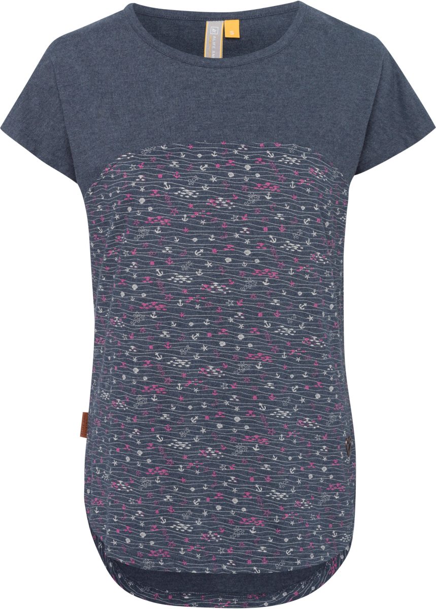 alife and kickin T-shirt trendy lang shirt met strepen of motieven