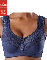 PETITE FLEUR Steun-bh zonder beugels, met elegante kant (Set van 2)
