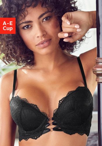 Lascana Push-up-bh Eleonora met decoratieve vetersluiting