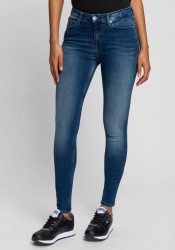 Tommy Jeans Skinny fit jeans NORA MR SKNY met Tommy Jeans-logobadge & borduursels