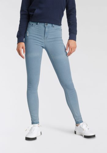 Arizona Skinny fit jeans Ultra Stretch Highwaist met open zoom