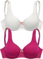 Nuance T-shirt-bh met beugel en ongevoerde cups (Set van 2)