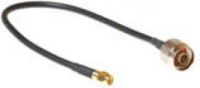 KTI Networks Coax verloop kabel reverse SMA male - N male