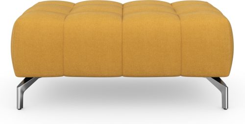sit&more Hocker Blauw met zilverkleurige poten