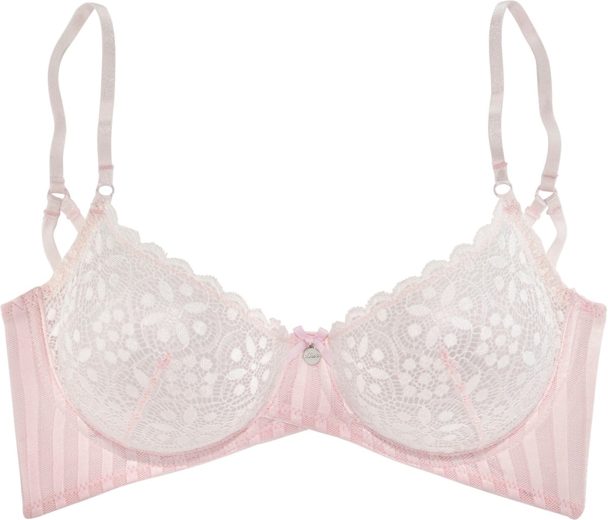 s.Oliver RED LABEL Beachwear Beugel-bh AMELIE van gebloemde kant