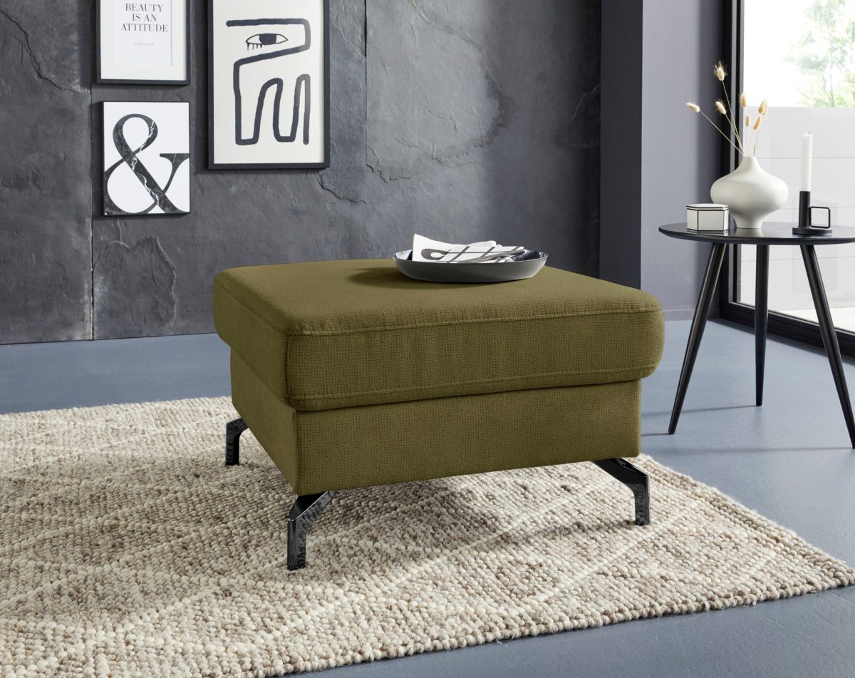 sit&more Hocker Poothoogte 12 cm, naar keuze met verschillende pootkleuren