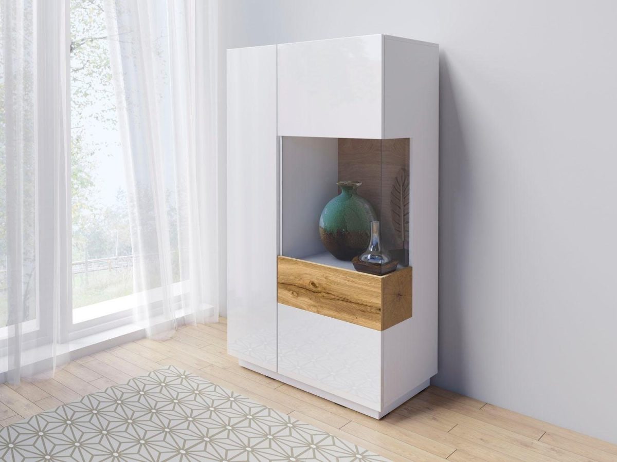 Helvetia Meble Vitrinekast Silke Hoogte 138,5 cm
