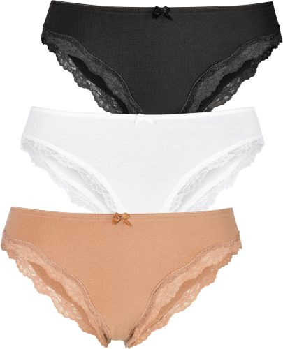 Lascana Brasil-slip met fijne kant (3 stuks)